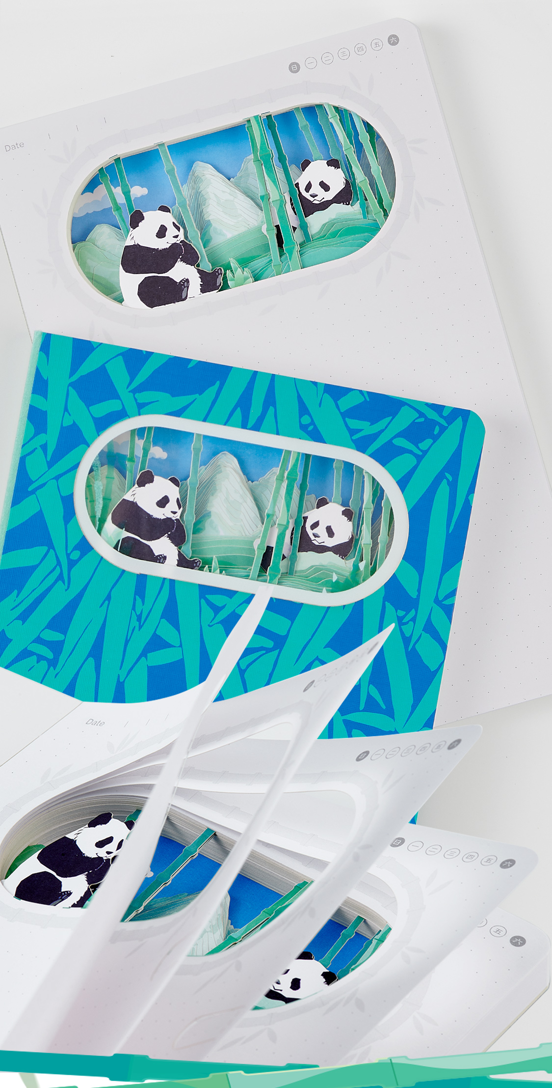 竹林双宝熊猫笔记本(图3)