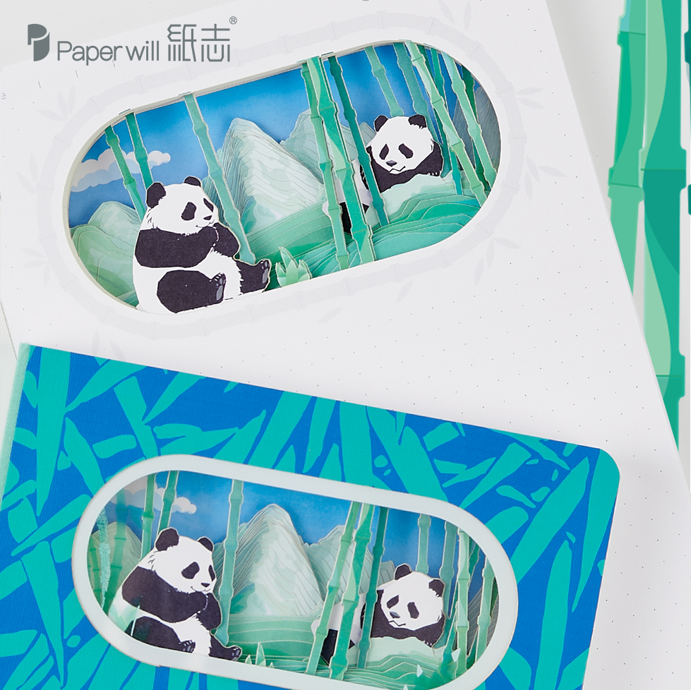 竹林双宝熊猫笔记本(图12)